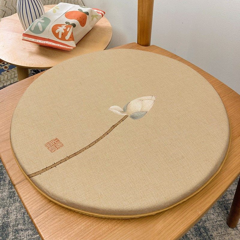 新中式坐垫茶楼座垫茶室圈椅蒲团餐椅I定制屁垫圆形防滑飘窗垫子,居家布艺,椅垫,淘宝优惠券,粉丝福利购,淘宝优惠卷