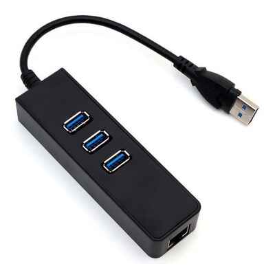 USB 3.0 to 1000M Gigarbit Ethernet LAN Network Card 3 Port U