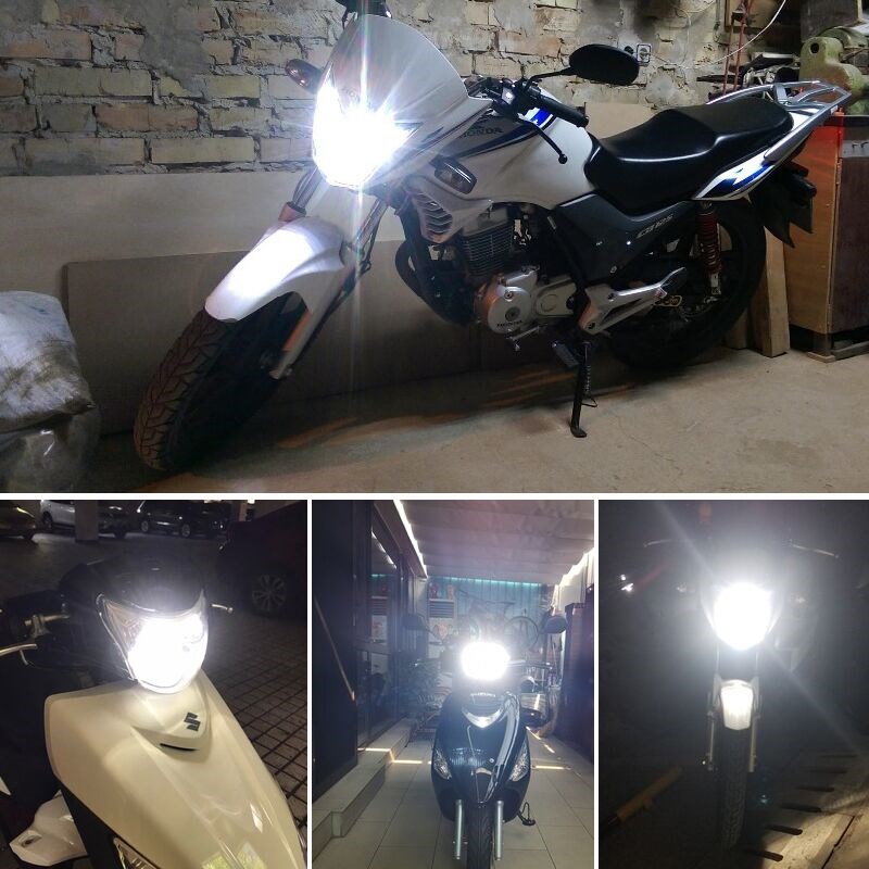 适用川崎bZX14R大牛ZX10R小牛ZX6R ER6F摩托车改装配件LED前大灯