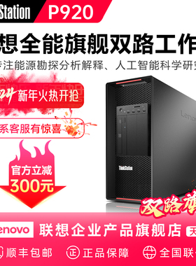 联想(ThinkStation)P920 图形工作站深度学习仿真金牌6248R*2/32G*8/1T M.2+4T SATA/RTX4090 24G/1400W
