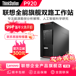 联想(ThinkStation)P920 图形工作站深度学习仿真金牌6248R*2/32G*8/1T M.2+4T SATA/RTX4090 24G/1400W