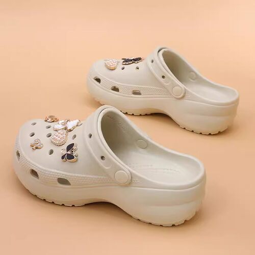 云朵洞洞鞋女2026新款厚底增高夏