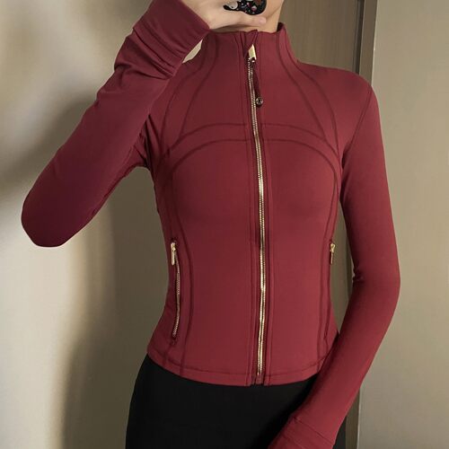 莫希MXON四季款爆款短款瑜伽服立领夹克修身女士户外运动健身跑步