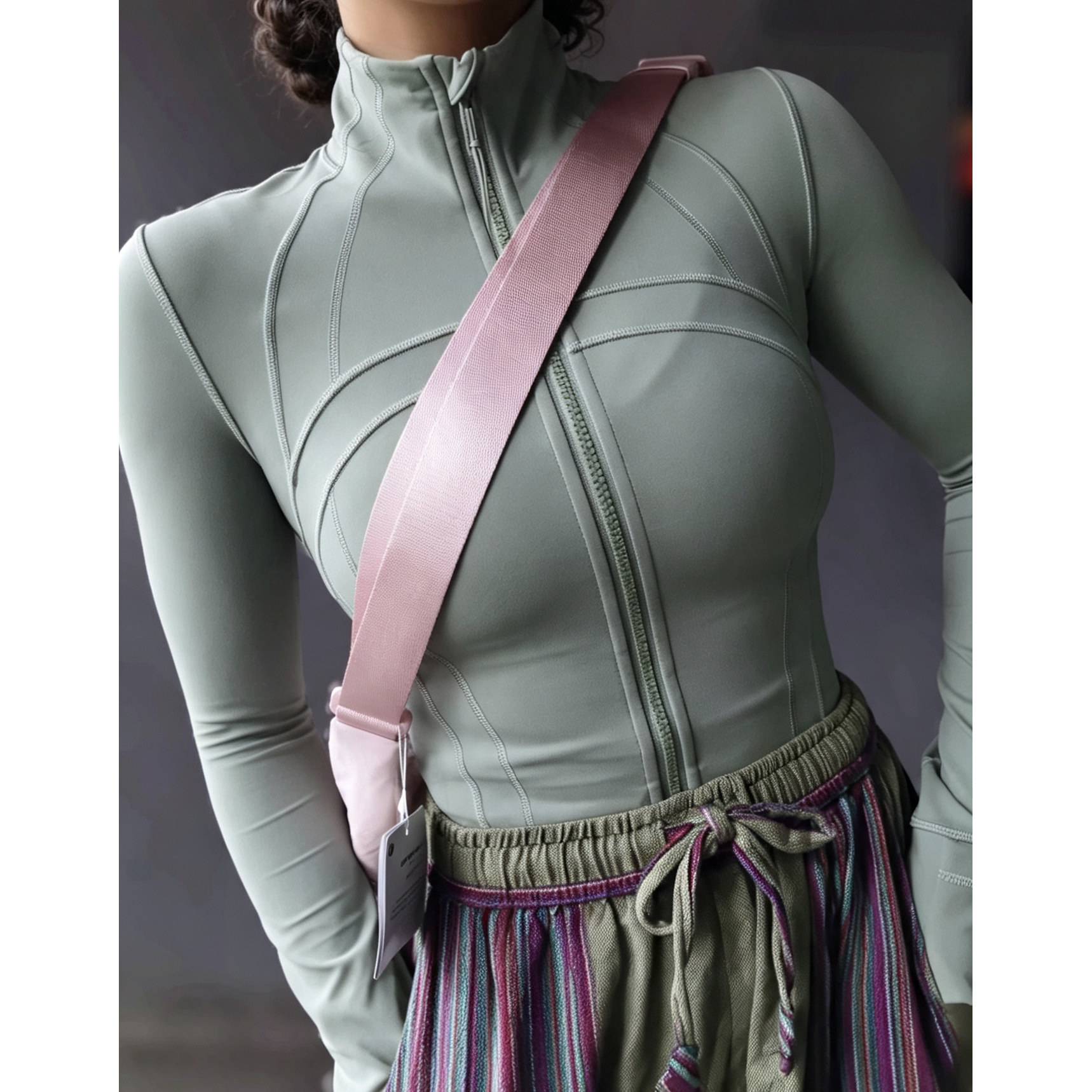 莫希MXON Define夹克修身收腰修身户外普拉提瑜伽服裸感瑜伽服图片