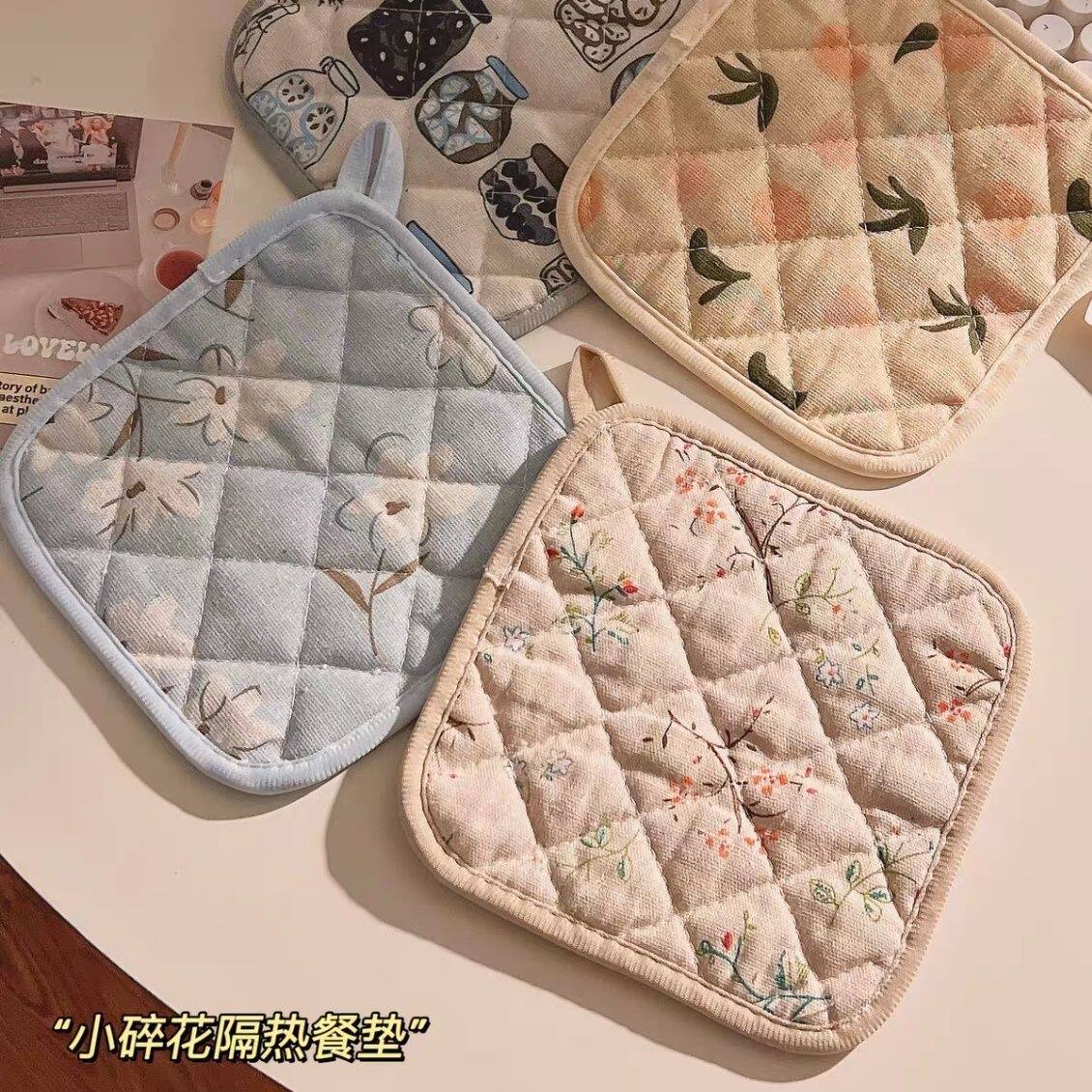 小清新加厚隔热防烫垫砂锅锅垫可挂餐垫耐热盘垫家居厨房烘焙