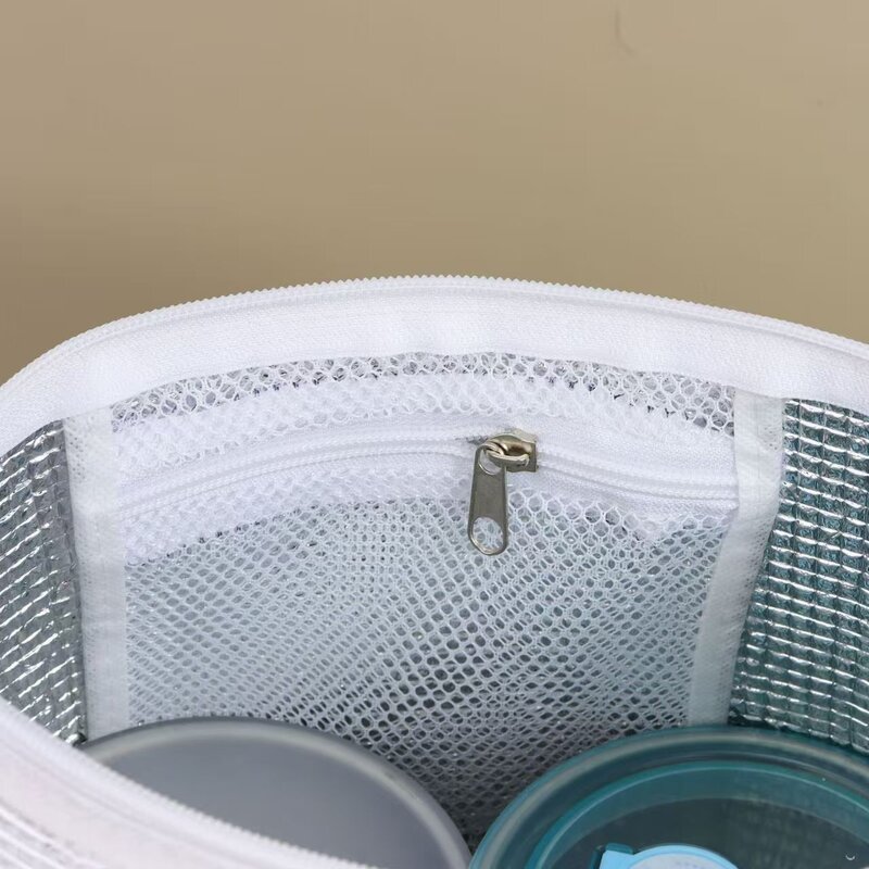 纯色铝箔拉链保温袋便携储物袋出行食物恒温保鲜简易收纳包装袋