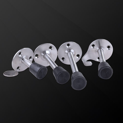 威特朗实心不锈钢门顶带钩门阻门档卫生间门顶橡胶门碰