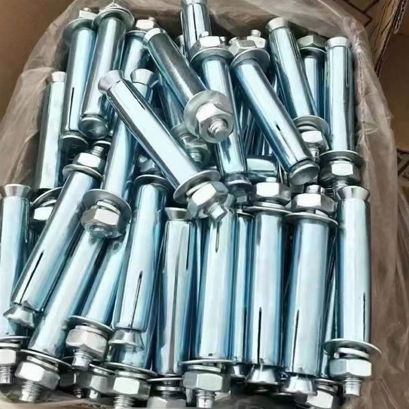 外空调金属10M12膨p胀螺丝镀锌管m8整箱加长M国标铁涨胀栓膨胀螺