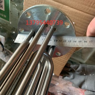鹿城江心蒸烫机加热管140法兰x加热管 8孔蒸汽机锅炉电热管12千瓦