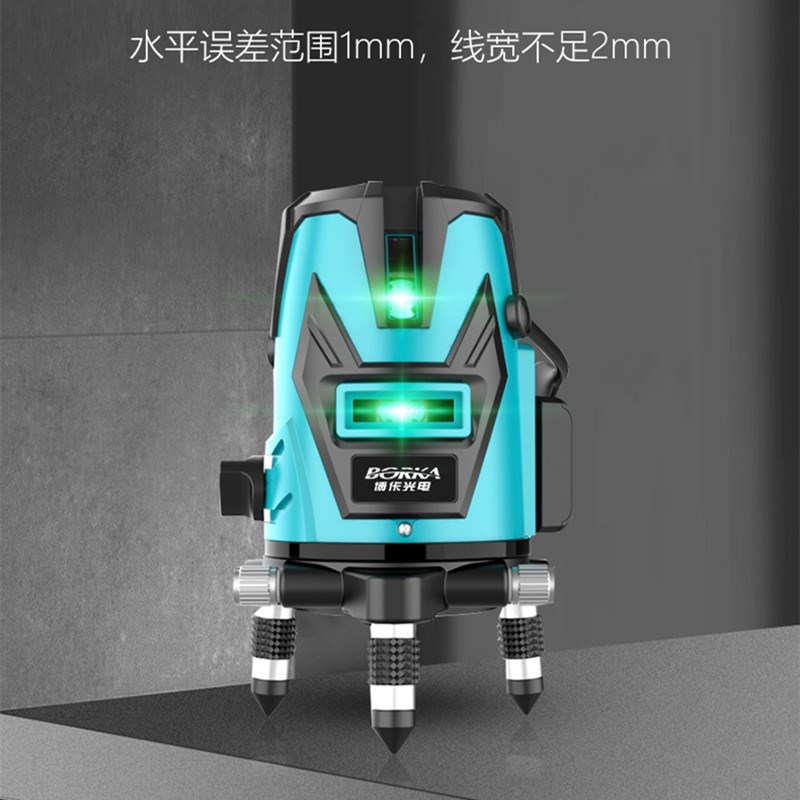 户外红外线绿光激光投线高精度强B光5线绿光水平仪自动调平平水仪