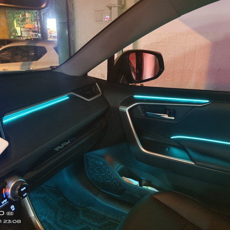 适用20-22款新rav4荣放氛围灯丰田威兰达N气氛灯脚窝灯内饰改装饰