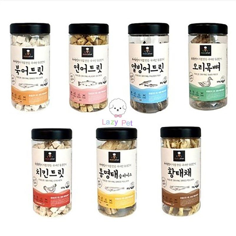 Lazy Pet韩国pDoggy Chef宠物猫狗明太鱼三文鱼鸡肉鸭脖冻干,宠物/宠物食品及用品,狗冻干零食,淘宝优惠券,粉丝福利购,淘宝优惠卷