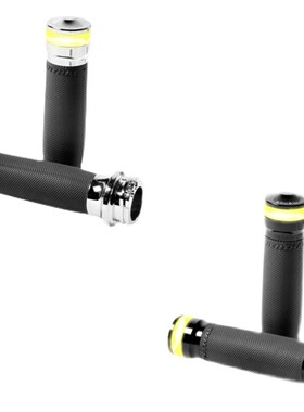 哈雷883b突破肥仔街霸1200路王滑翔48改装车把套PM带LED灯油门把