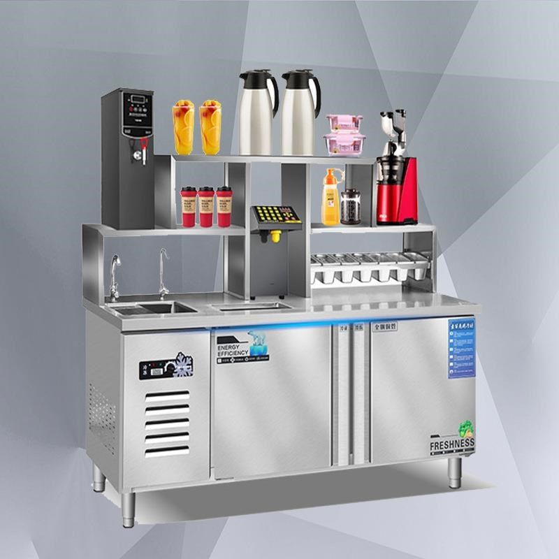 水吧台商用工作雪克操作台冷冻冷藏柜饮品L汉堡机器奶茶店设备全,清洗/食品/商业设备,膨化机,淘宝优惠券,粉丝福利购,淘宝优惠卷