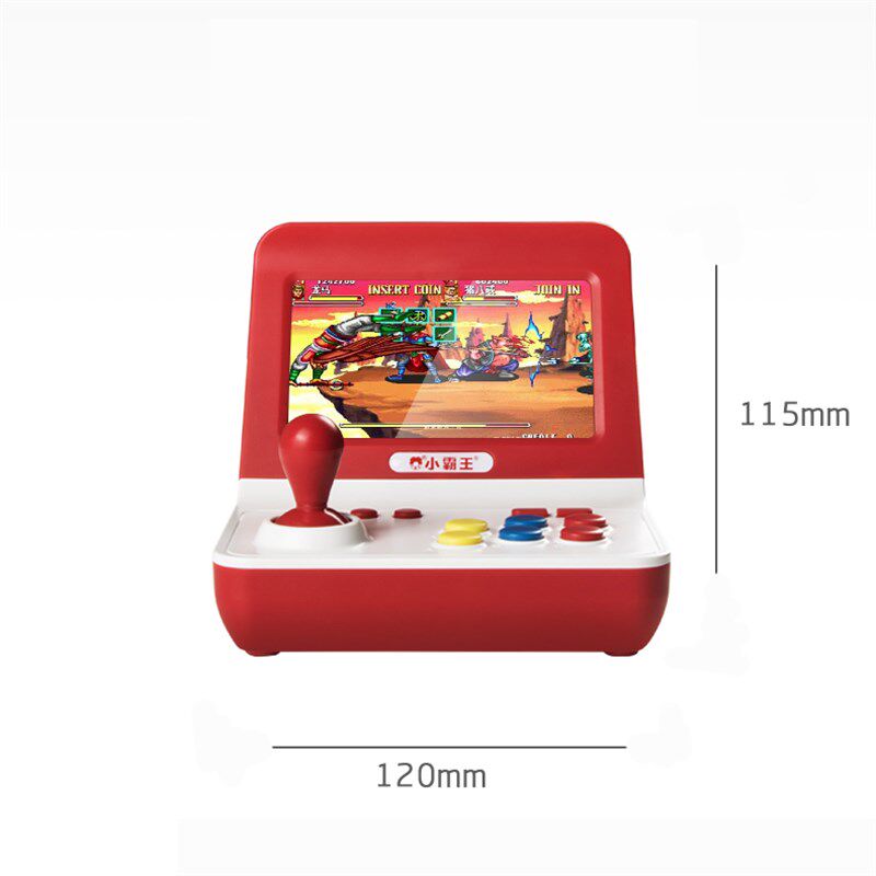 新品小霸王迷你街机4.3寸16GB一体式摇杆游戏机GSBA红白机怀旧多