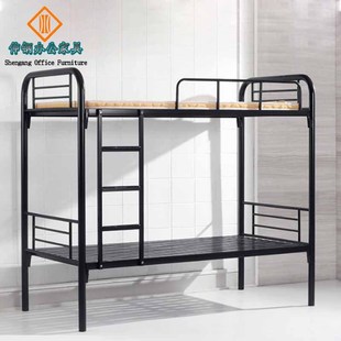 上下双层钢架床宿舍学生高低公寓职员厂家直销东莞办公家具