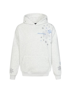 KINDD美式雪花刺绣连帽卫衣男女冬季潮流不撞衫宽松百搭情侣卫衣