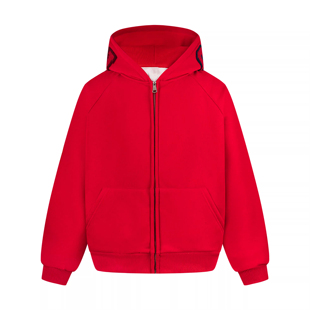 新款 卫衣男女春季 百搭外套潮 彩色字母毛巾绣连帽开衫 FOCK原创美式