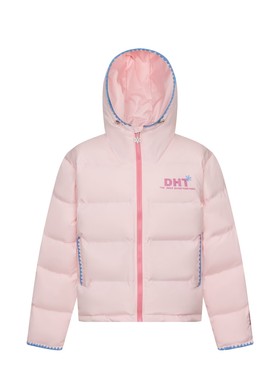 KID 美式贝壳绣加厚保暖连帽外套棉衣男女冬季情侣宽松棉服126