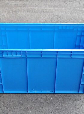 4844灰色物流箱800*400*45K0收纳箱子大号胶箱筐框盒