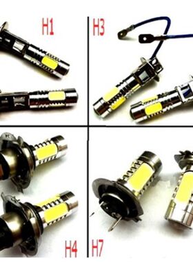 飞鹰鬼火RSZ1/2/3代战速大灯 A改装 LED三爪H4灯超亮白光灯泡透镜