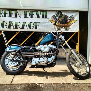 美产哈雷883 48 1200改装车把chopper复古高把9S.5寸加高黑色镀铬