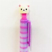 San 拉拉熊懒懒熊M Rilakkuma 造型原子笔 线条粉紫妹