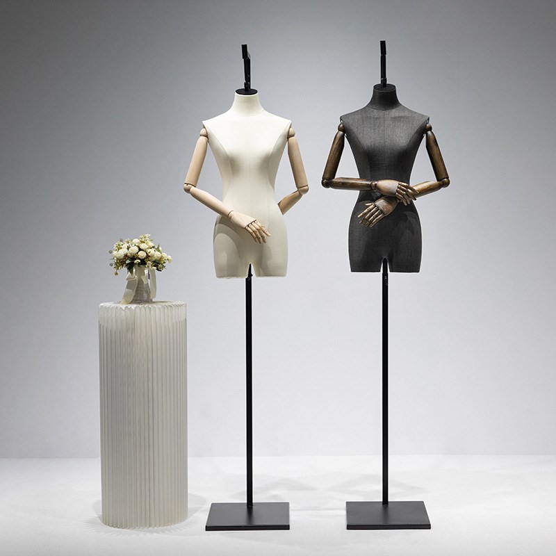 服装店悬挂婚纱女模特展示x架半身橱窗男挂钩人台模特道具全身