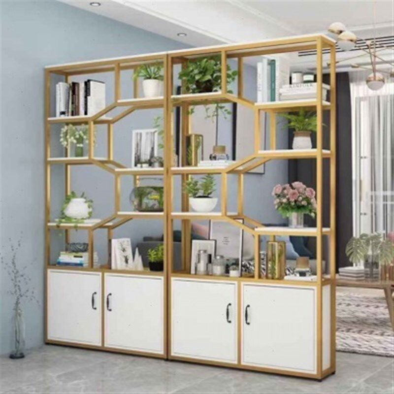 厂促[承重能力强]铁艺屏风公室B隔断柜客厅储物柜展示柜进门玄关