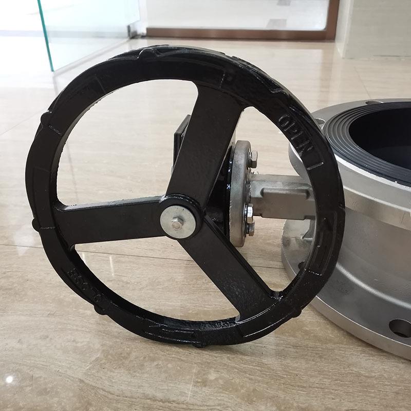 厂家直销 不锈钢3中04/316法蝶兰涡轮阀线阀门D34X-161P