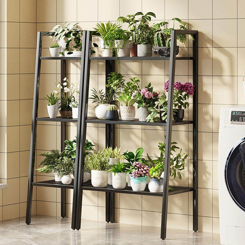 花架置物架落地式阳台铁艺靠墙客厅多肉花架家用室内多层花盆架子
