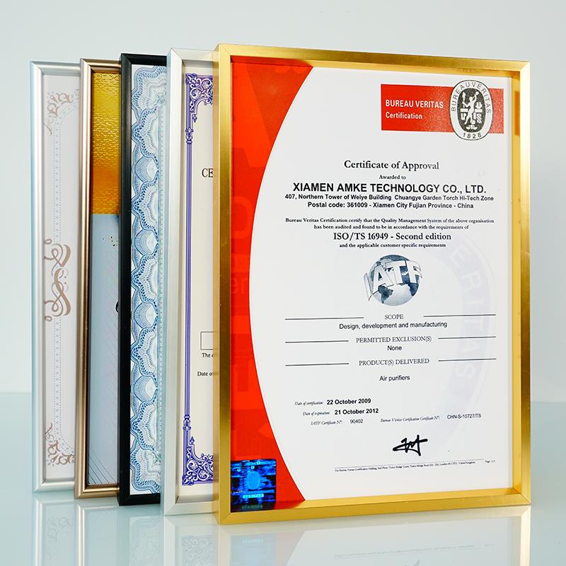 营业执照框正本挂墙铝合金相框摆台a3a4奖状证件证书框架画框裱框