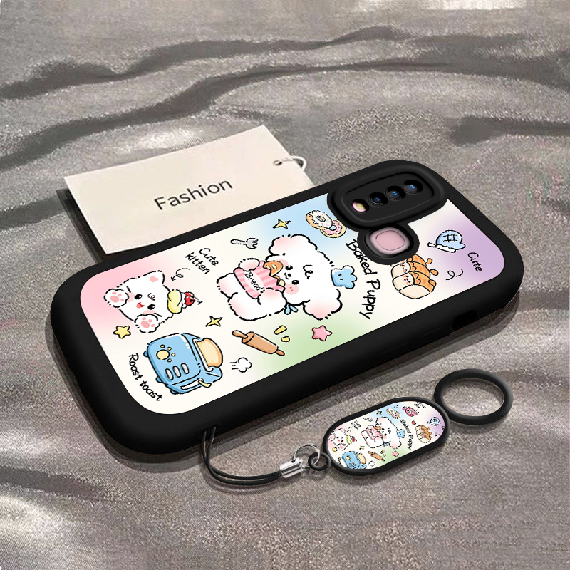 vivovivoY3硅胶可爱保护壳