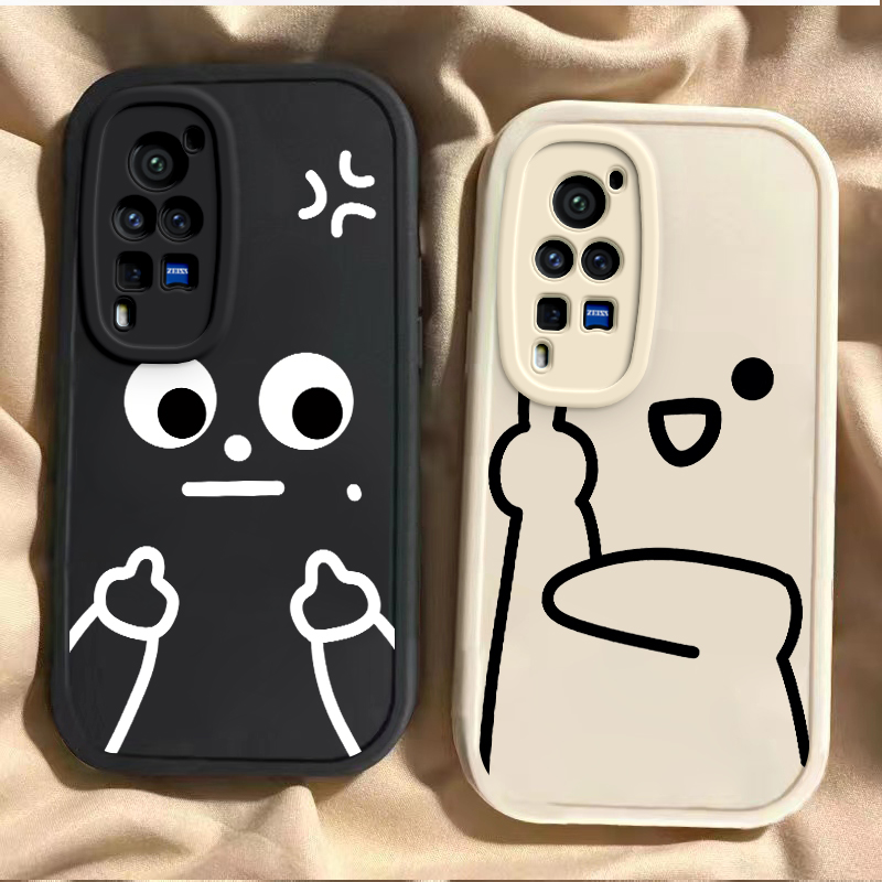 vivoX60Pro硅胶小众可爱手机壳