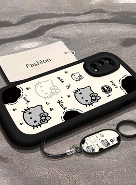 适用真我X系列X2手机壳X2pro硅胶XT软壳X7防摔外壳X7pro至尊版全包X50爆款X50m网红爆款高级男女时尚黑色KT猫