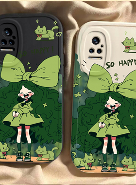 小米civi手机壳civi1s软壳civi2硅胶civi3全包civi4pro爆款mix4高级miuipocom3防摔pocoM4prom插画蝴蝶女孩