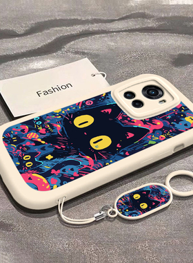 适用一加ACE手机壳竞速版oneplusACEpro硅胶ACE2/2V/2Pro全包1+ACE3/3pro/ACE3V防摔1+时尚可爱外壳彩绘黑猫