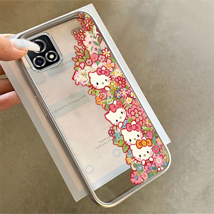 适用VIVOY5S手机壳Y9S电镀银Y10全包Y50防摔Y51Y52S创意Y55网红Y66i爆款Y67Y81时尚Y85Y93Y95Y97高级花丛KT猫