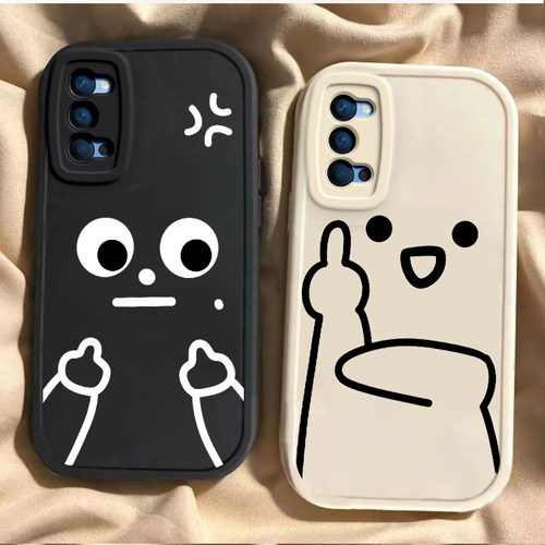 OPPOReno4硅胶小众可爱手机壳