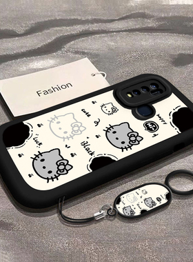 适用vivoY50新款Y50t手机壳Y51s硅胶Y52s全包Y52t防摔外壳网红Y53s爆款Y53t/Y54s新年Y55S/Y55t新年黑色KT猫