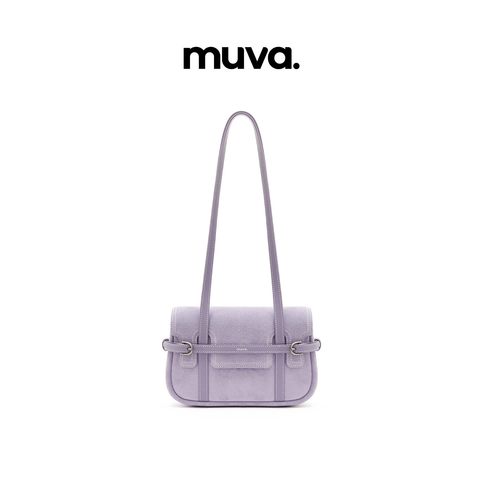 muva.复古真皮单肩包女高级感 精致通勤包少女风腋下包2026年新品