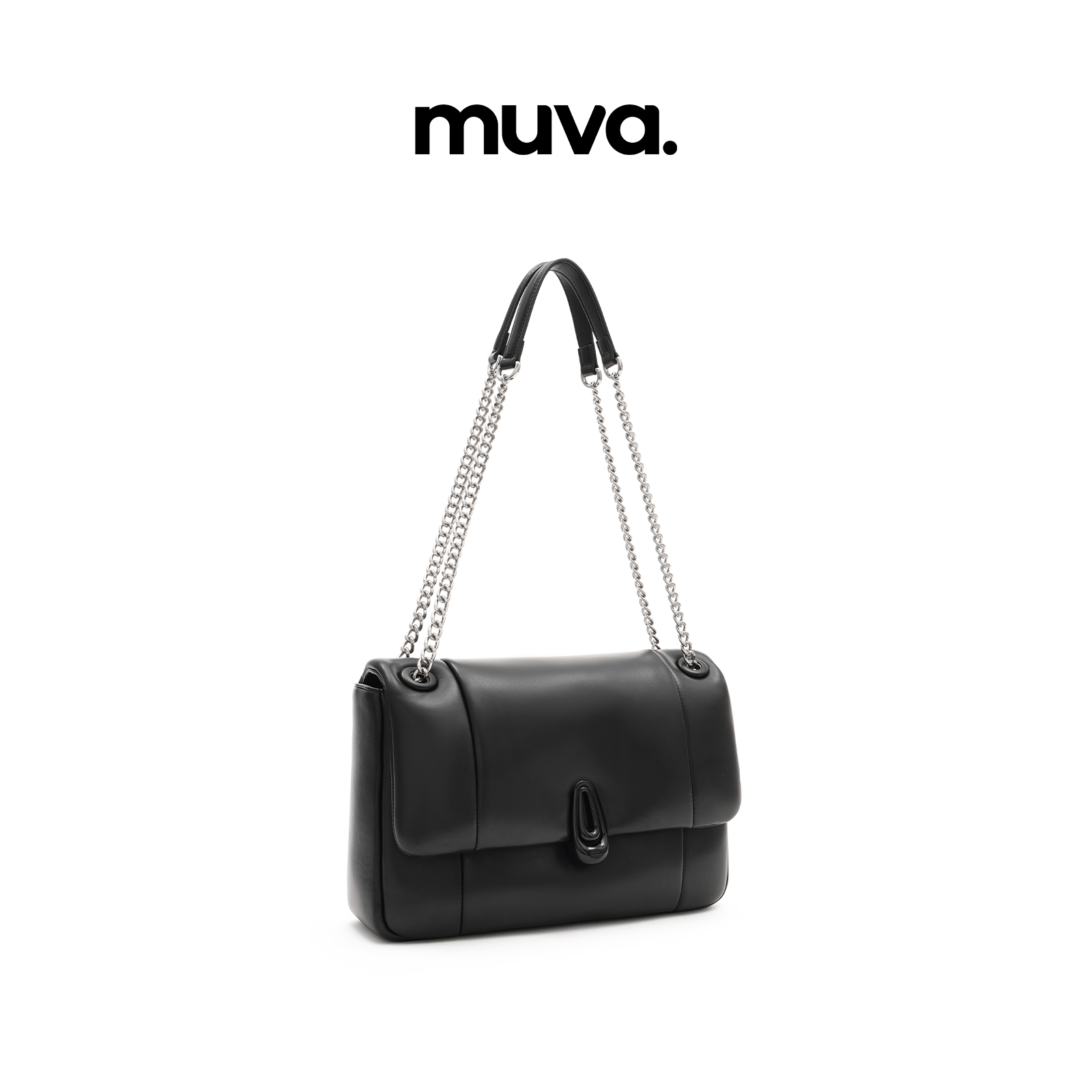 MUVA软皮云朵小方包女链条斜挎包