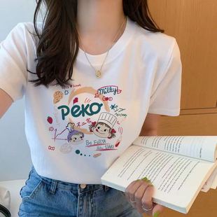 胖mm学生秋冬装 t恤女打底衫 女装 外穿 打底衫 韩版 2025新款 宽松短袖