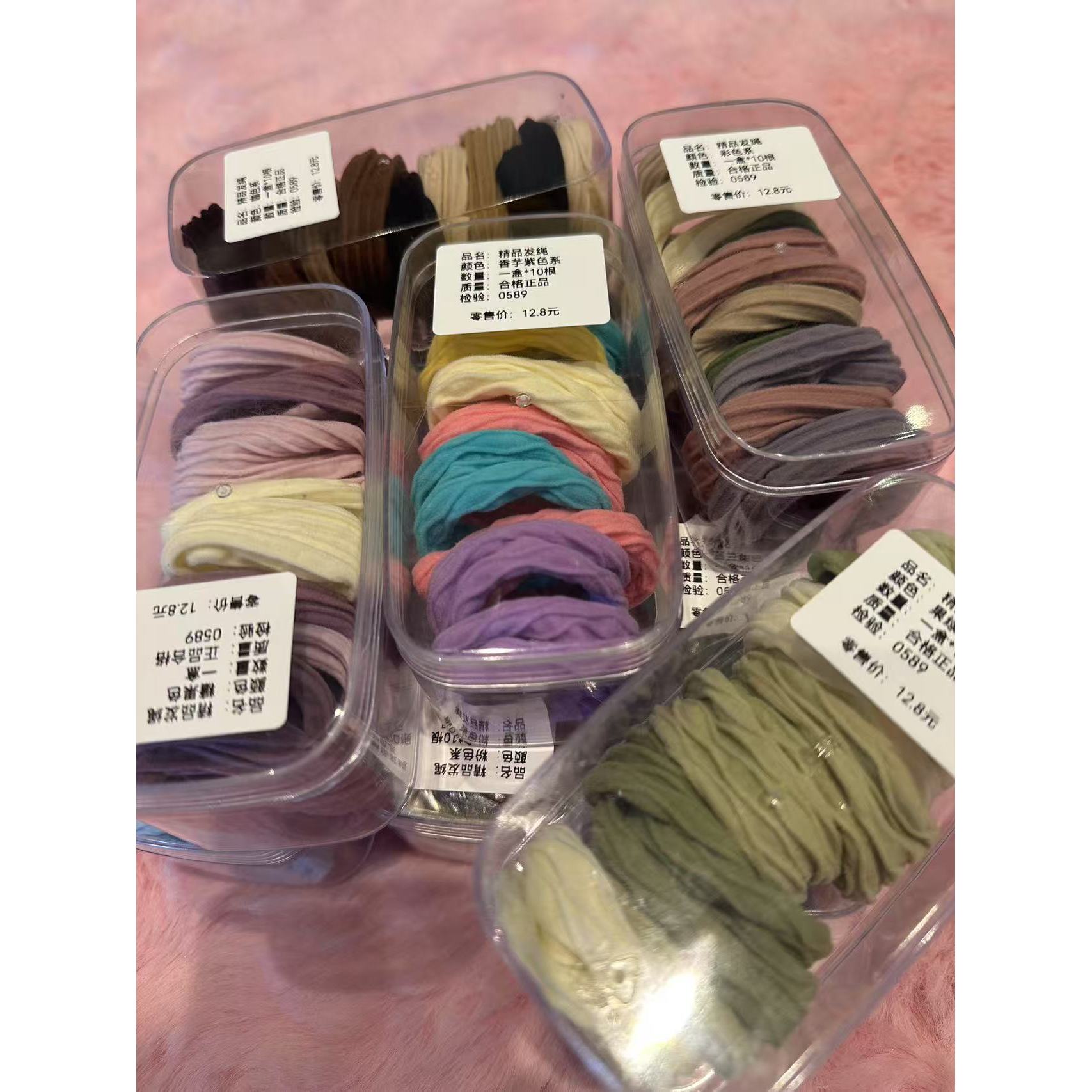 加宽高弹力无接缝皮筋头绳马尾耐用面膜加粗头发发圈发饰头饰发绳