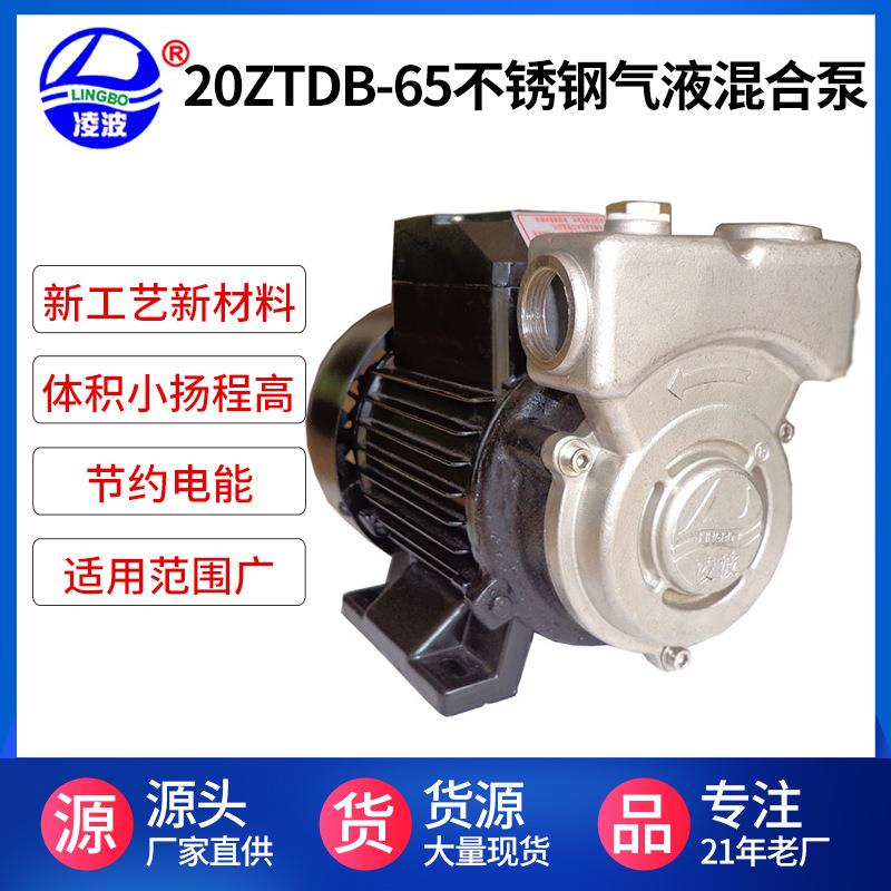 牌20ZTDB-65旋涡式不锈钢高压溶气泵气浮水泵卧式自吸臭氧泵