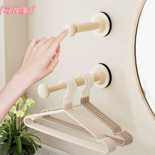 墙上整理层架可伸缩家用收纳挂钩壁挂阳台 晾衣架免打孔晾晒衣架式