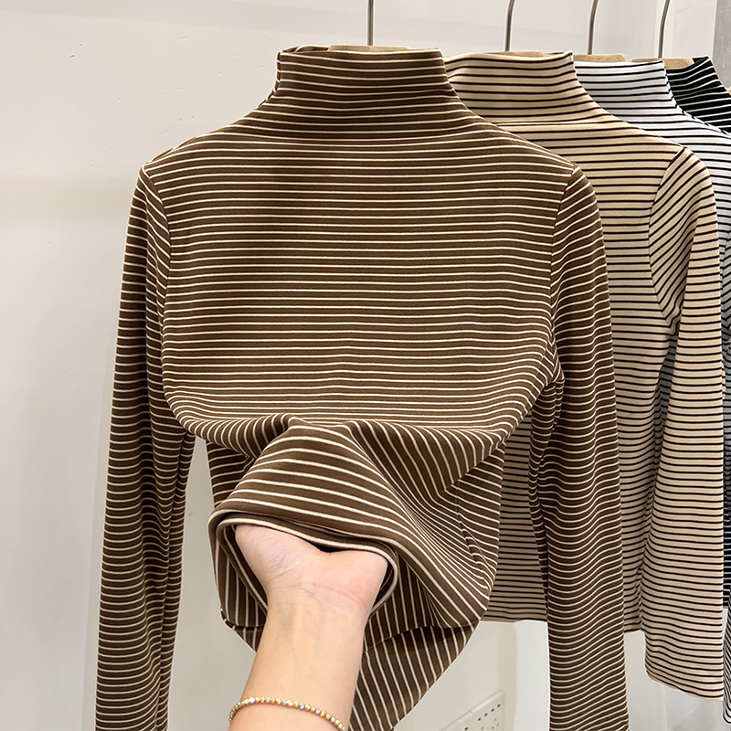 打底衫女2023秋冬新款加厚内搭