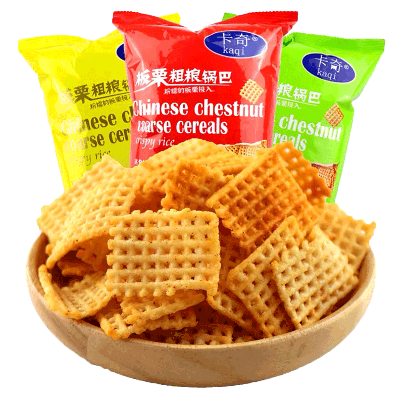 卡奇板栗粗粮锅巴多口味膨化零食