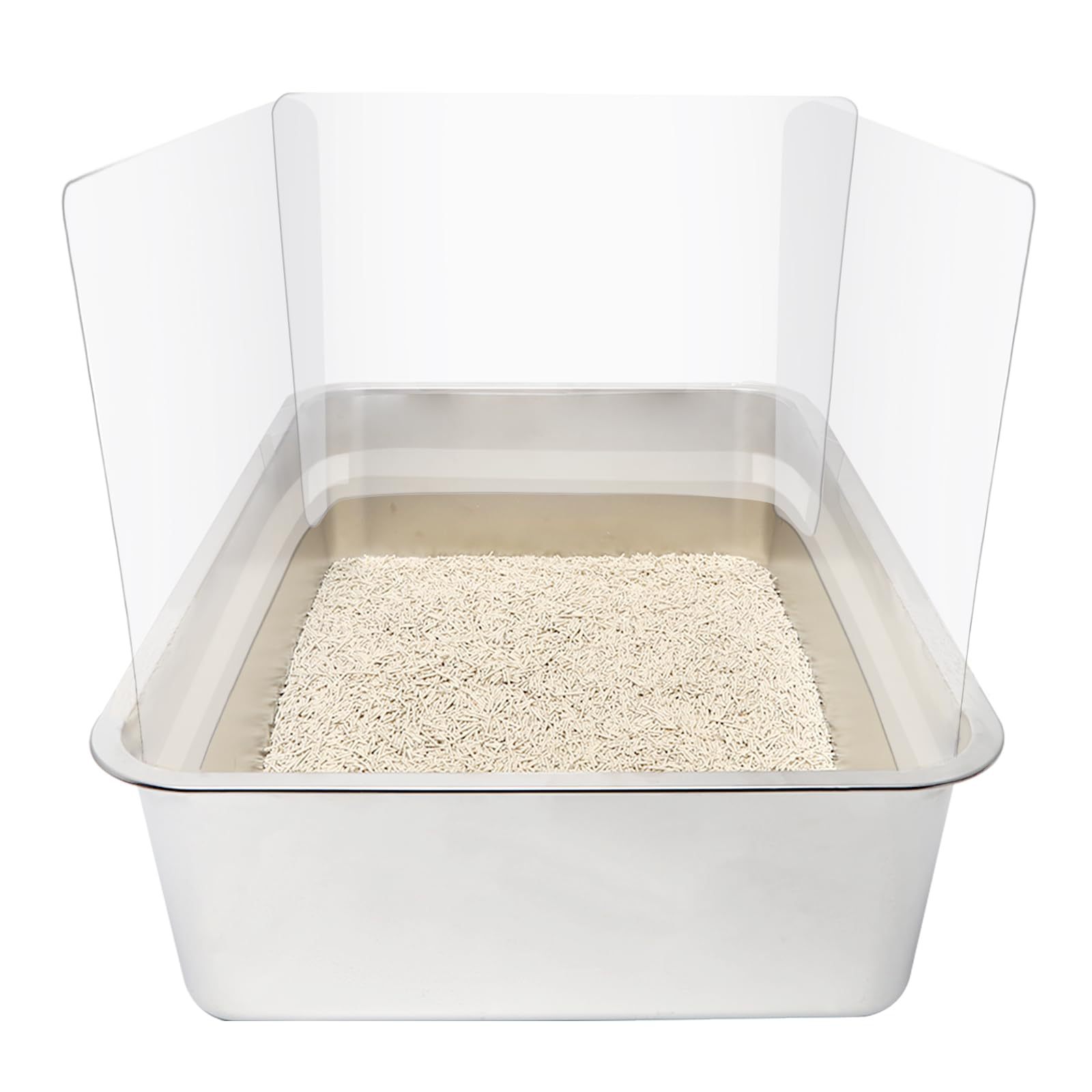 跨境现货 加厚3片装防猫尿猫砂溅射罩 猫砂盆挡板 猫垃圾箱防溅