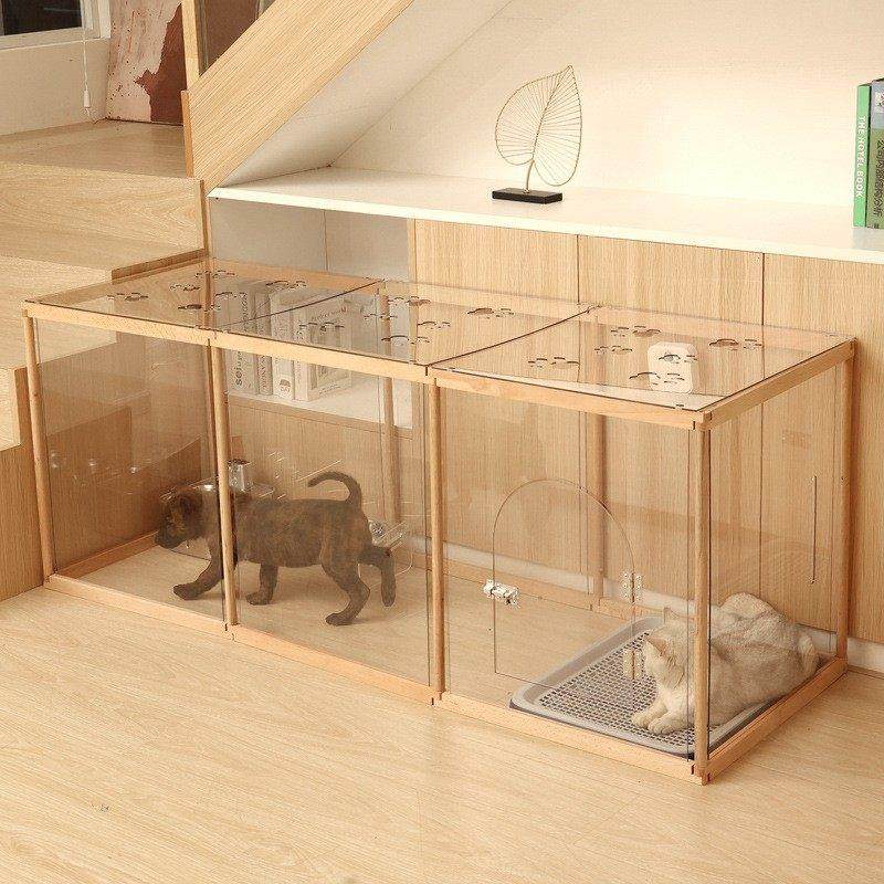 拉车套罩宠物栅栏带顶猫咪小型犬狗狗兔子隔离实木自由组合透明宠,3C数码配件,笔记本多功能支架/桌,淘宝优惠券,粉丝福利购,淘宝优惠卷